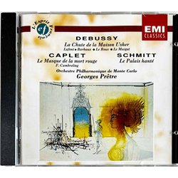Debussy,  Orchestre Philharmonique De Monte Carlo CD La Chute De La Maison Usher  kansi EX levy EX Käytetty CD
