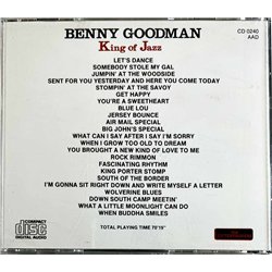 Goodman Benny CD King of jazz  kansi EX levy EX Käytetty CD