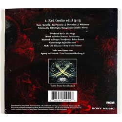 69 Eyes CD Red CD-single pahvikansi  kansi EX levy EX Käytetty CD