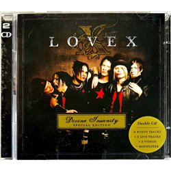 Lovex CD Divine Insanity 2CD  kansi EX levy EX Käytetty CD