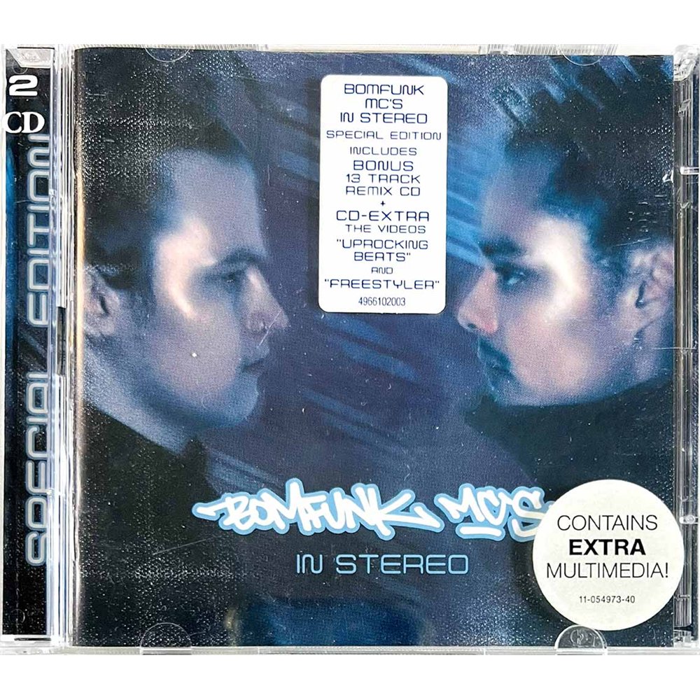 Bomfunk MC's CD In Stereo (Special Edition) 2CD  kansi EX levy EX Käytetty CD