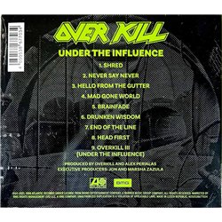 Overkill uusi CD Under The Influence, digipak uusi CD