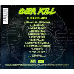 Overkill uusi CD I Hear Black, digipak uusi CD