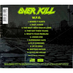 Overkill uusi CD W.F.O., digipak uusi CD