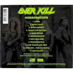 Overkill uusi CD Horrorscope, digipak uusi CD