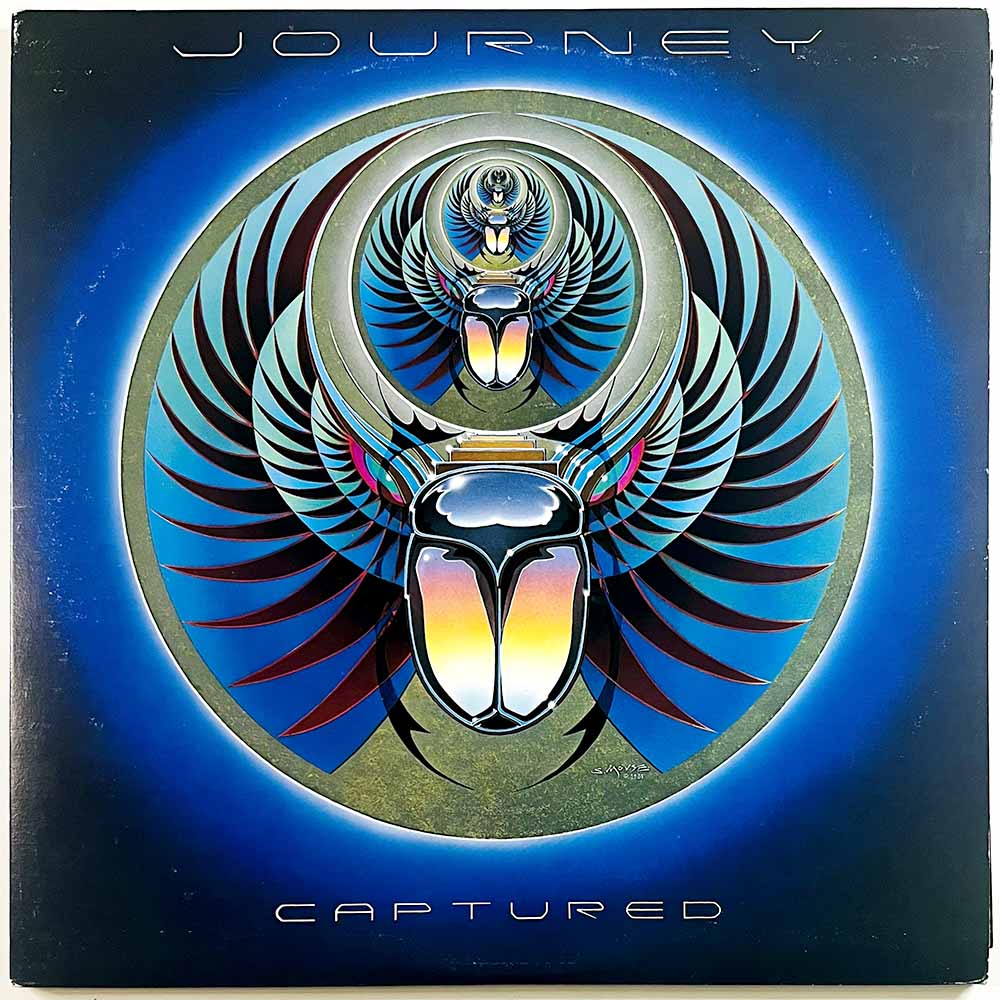 Journey LP Captured 2LP  kansi VG+ levy EX Käytetty LP