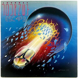 Journey LP Escape  kansi VG+ levy EX Käytetty LP