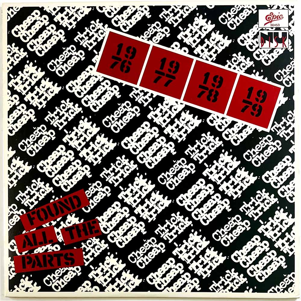 Cheap Trick LP Found all the parts  kansi EX levy EX Käytetty LP