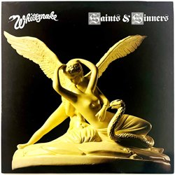 Whitesnake LP Saints & Sinners  kansi EX- levy VG+ Käytetty LP