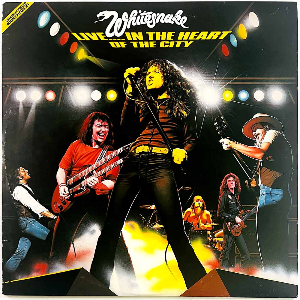 Whitesnake LP Live....in the heart of the city 2LP  kansi EX- levy EX Käytetty LP