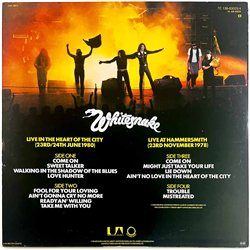 Whitesnake LP Live....in the heart of the city 2LP  kansi EX- levy EX Käytetty LP
