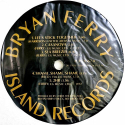 Ferry Bryan LP Let’s stick together  kansi EX- levy VG+ Käytetty LP