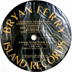 Ferry Bryan 1976 ILPS 9367 Let’s stick together Begagnat LP