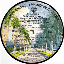 Fleetwood Mac 1977 BSK 3010 Rumours Begagnat LP