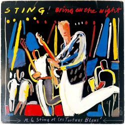 Sting LP Bring On The Night 2LP  kansi VG levy VG Käytetty LP
