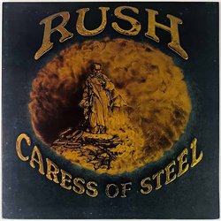 Rush LP Caress of steel  kansi EX levy EX Käytetty LP