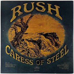 Rush LP Caress of steel  kansi EX levy EX Käytetty LP