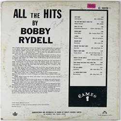 Rydell Bobby LP All the hits  kansi VG+ levy VG+ Käytetty LP