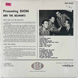 Dion And The Belmonts LP Presenting Dion And The Belmonts  kansi EX levy EX Käytetty LP