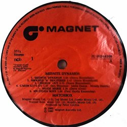 Matchbox LP Midnite Dynamos  kansi EX- levy EX Käytetty LP
