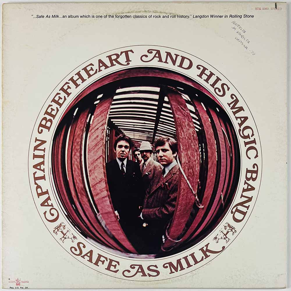 Captain Beefheart And His Magic Band LP Safe As Milk  kansi VG levy EX- Käytetty LP