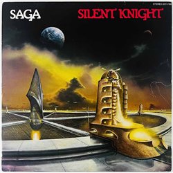 Saga LP Silent Knight  kansi VG+ levy EX- Käytetty LP
