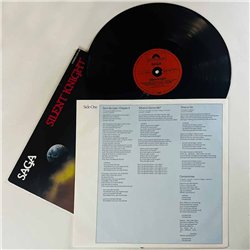 Saga LP Silent Knight  kansi VG+ levy EX- Käytetty LP