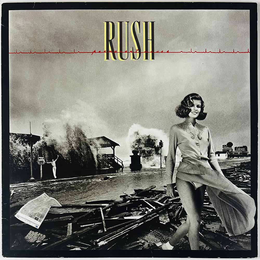Rush LP Permanent Waves  kansi VG+ levy EX Käytetty LP