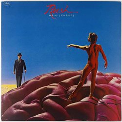 Rush LP Hemispheres  kansi EX- levy EX Käytetty LP