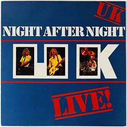 UK LP Night after night LIVE!  kansi EX- levy EX Käytetty LP