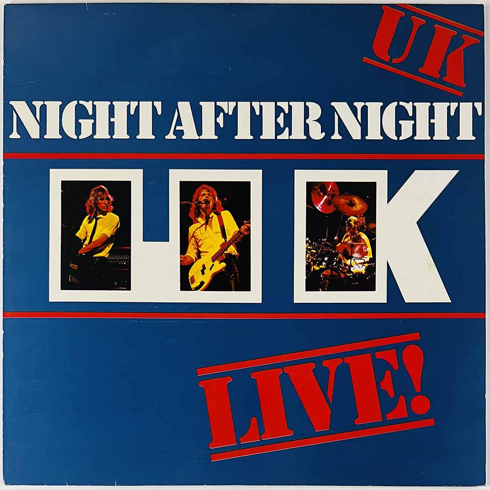 UK LP Night after night LIVE!  kansi EX- levy EX Käytetty LP