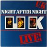 UK LP Night after night LIVE!  kansi EX- levy EX Käytetty LP