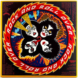 Kiss LP Rock and roll over  kansi EX- levy EX- Käytetty LP