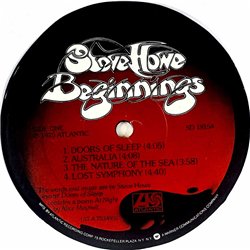 Howe Steve LP Beginnings  kansi EX- levy EX Käytetty LP