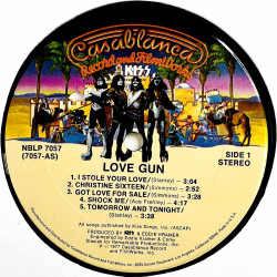 Kiss 1977 NBLP 7057 Love gun Begagnat LP