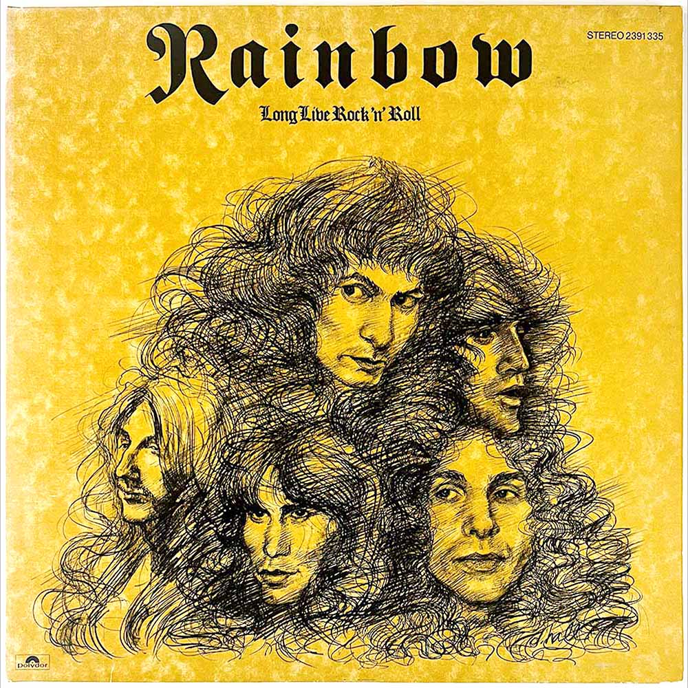 Rainbow LP Long live rock ‘n’ roll  kansi EX levy EX Käytetty LP