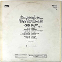 Yardbitds LP Remember... The Yardbirds  kansi VG+ levy VG+ Käytetty LP