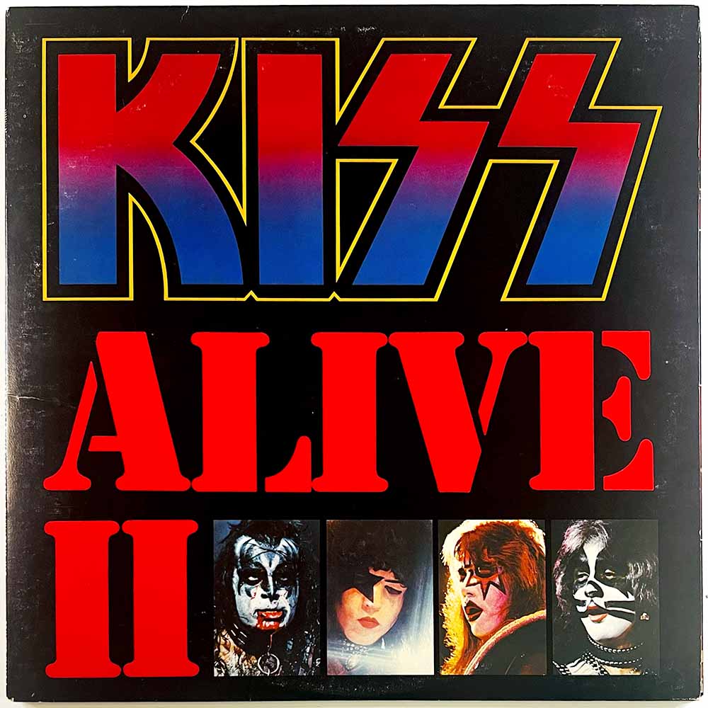 Kiss 1977 NBLP 7076 Alive II 2LP Begagnat LP