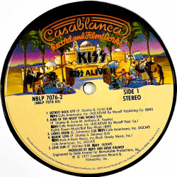 Kiss 1977 NBLP 7076 Alive II 2LP Begagnat LP