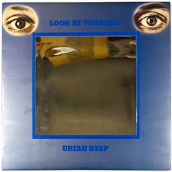 Uriah Heep LP Look at yourself  kansi EX- levy EX Käytetty LP