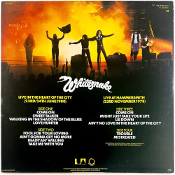 Whitesnake LP Live....in the heart of the city 2LP  kansi EX- levy EX Käytetty LP
