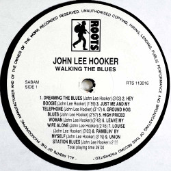 Hooker John Lee LP alking the blues  kansi EX levy EX Käytetty LP