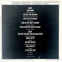 Burnette Johnny LP The very best of  kansi VG levy EX Käytetty LP