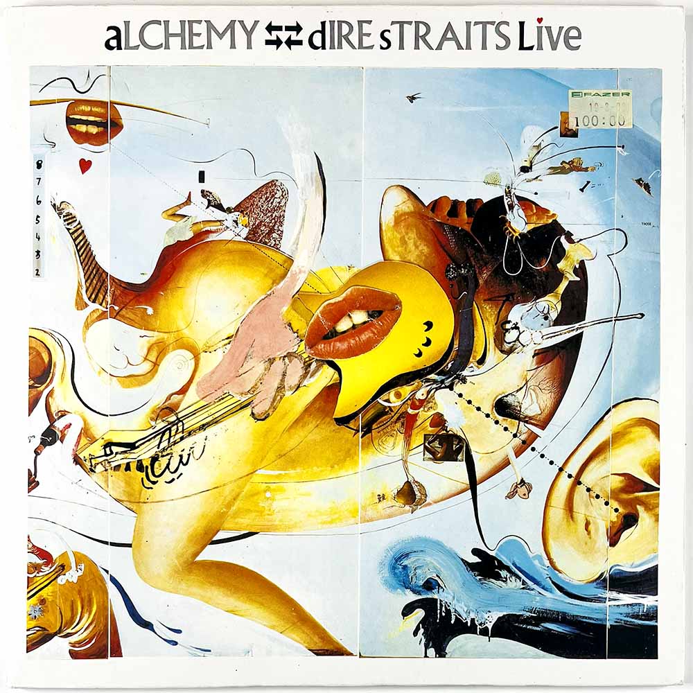 Dire Straits LP Alchemy Live 2LP  kansi EX levy VG+ Käytetty LP