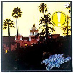 Eagles LP Hotel California  kansi EX levy EX Käytetty LP