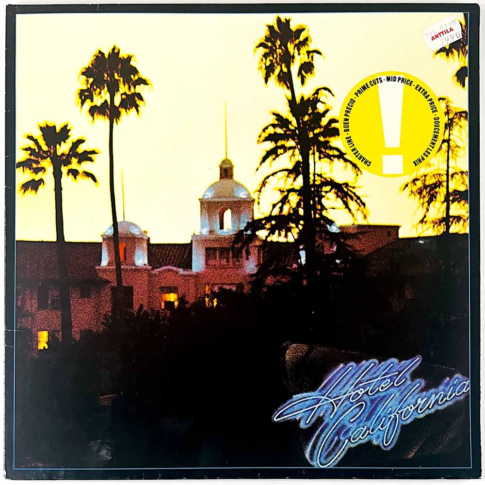 Eagles LP Hotel California  kansi EX levy EX Käytetty LP