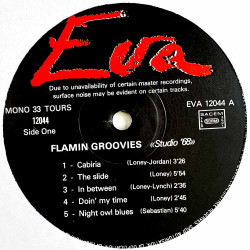 Flamin Groovies 1984 EVA 12044 - MONO Studio '68 Begagnat LP