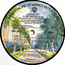 Fleetwood Mac LP Rumours  kansi VG+ levy EX Käytetty LP