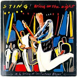 Sting LP Bring On The Night 2LP  kansi VG levy VG Käytetty LP