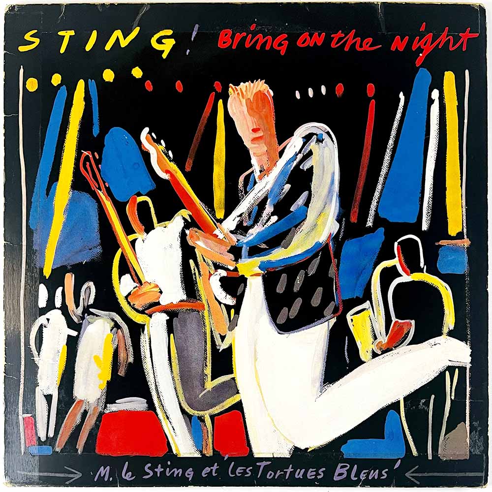Sting LP Bring On The Night 2LP  kansi VG levy VG Käytetty LP